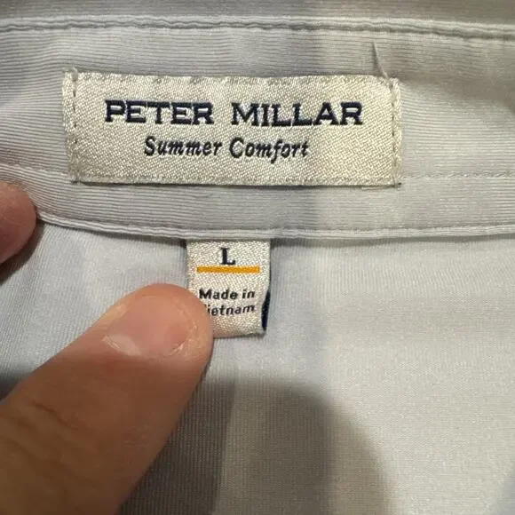 Men’s Peter Millar Summer Comfort Tiburon Naples AOP Beach Polo Shirt Large - Picture 5 of 10